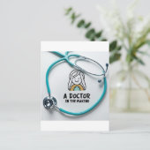 Doktor in der Produktion Postkarte (Stehend Vorderseite)