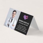 Doktor in Labrador | Kardiologie-Logo Visitenkarten (Vorderseite)