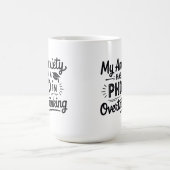 Doktor in Überdenken eines lustigen Zitats Kaffeetasse (Mittel)