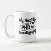 Doktor in Überdenken eines lustigen Zitats Kaffeetasse (Links)