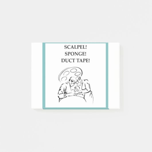 Doktor Joke Post-it Klebezettel (Vorderseite)