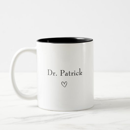 Doktor Kaffeetasse Personalisiert PHD Abschlussges (Links)
