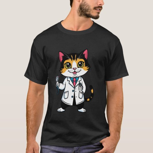 Doktor Katze Doktor T-Shirt (Vorderseite)