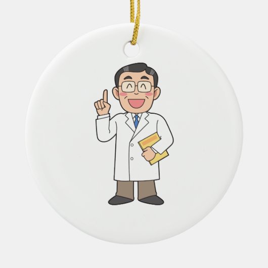 Doktor Keramik Ornament (Vorne)