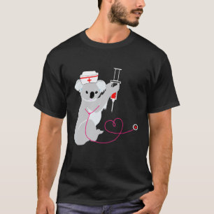 Doktor Koala Eukalyptus Bär Lustige Krankenschwest T-Shirt