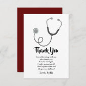 Doktor, Krankenpflege, Ärztlicher Dankeschön-Auswe Dankeskarte (Vorne/Hinten)