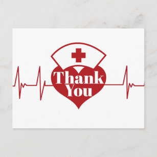 Doktor, Krankenpflege, Ärztlicher Dankeschön-Auswe Einladungspostkarte
