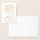 Doktor/Krankenpflege im benutzerdefinierten Textst Folienkarte (Anzeige)