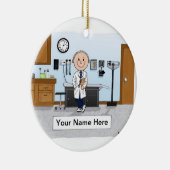 Doktor, Krankenschwester, Ärztin Assistentin männl Keramik Ornament (Rechts)