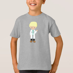 Doktor, Labrador, Medizin, Niedlicher Junge, blond T-Shirt
