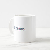 Doktor Leben Kaffeetasse (Vorderseite Links)