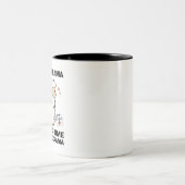 Doktor Llama Got keine Zeit für dein Drama-Geschen Zweifarbige Tasse (Mittel)