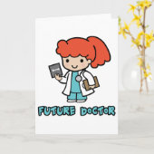 Doktor (Mädchen) Karte (Gelbe Blume)