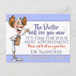 Doktor Medical Appointment Reminder Customizable Postkarte