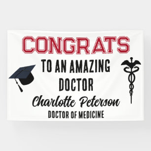 Doktor Medizinschule Gratulation Abschluss Banner