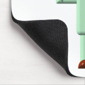 Doktor mit Apple und medizinischer Tasche Mousepad (Ecke)