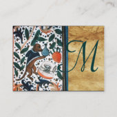 DOKTOR MIT KITTEN-Pergament-Monogramm Visitenkarte (Rückseite)