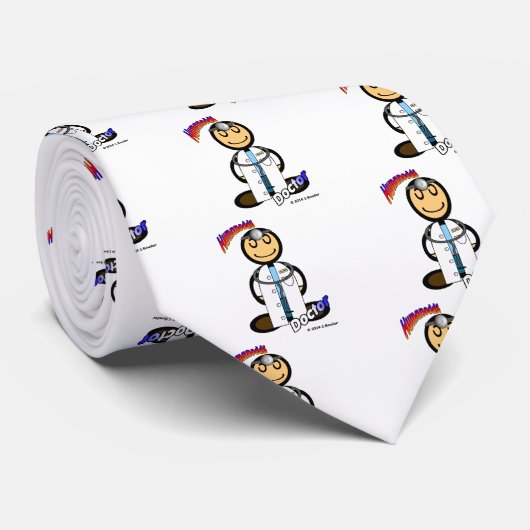 Doktor (mit Logos) Krawatte (Gerollt)