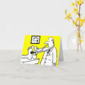 Doktor mit Stethoscope Card Karte (Gelbe Blume)