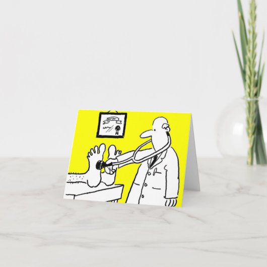Doktor mit Stethoscope Card Karte (Vorderseite)