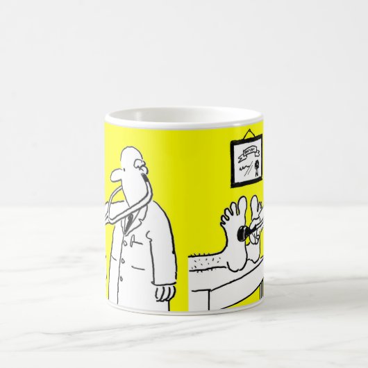 Doktor mit Stethoskop Kaffeetasse (Mittel)