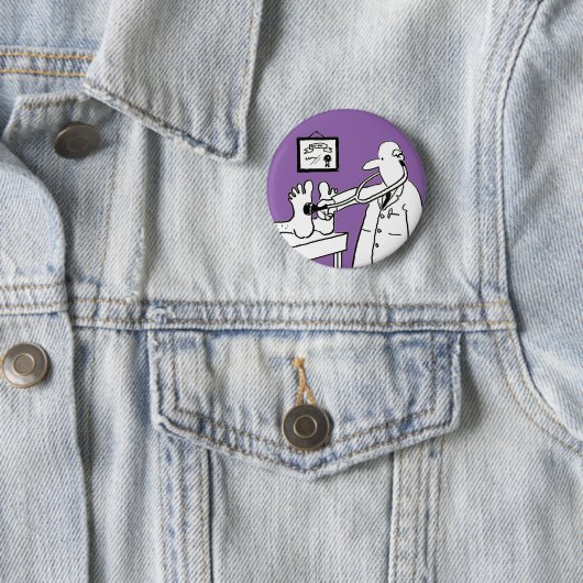 Doktor mit Stethoskop Prüffutter Button (Beispiel)