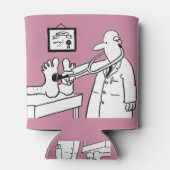 Doktor mit Stethoskop Prüffutter Dosenkühler (Rückseite)