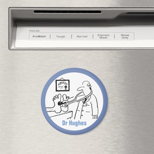 Doktor mit Stethoskop Prüffutter Magnet (In Situ (Geschirrspüler))