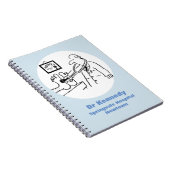 Doktor mit Stethoskop Prüffutter Notizblock (Rechte Seite)