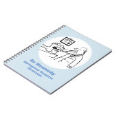 Doktor mit Stethoskop Prüffutter Notizblock (Linke Seite)