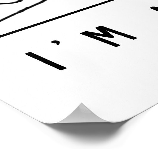 Doktor mit Stethoskop Prüffutter Poster (Ecke)