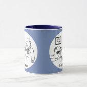 Doktor mit Stethoskop Tests Feet. Arzt Tasse (Zentrum)