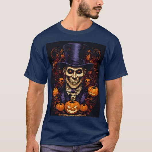 Doktor Moderer Spooky Smirk | Halloween-Voodoo T-Shirt (Vorderseite)