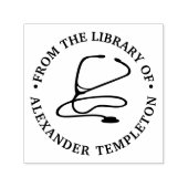 Doktor Nurse Stethoscope "Aus der Bibliothek" Permastempel (Design)