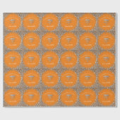 Doktor Nursing Practice Abschluss Orange Silber Geschenkpapier (Flach)