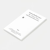 Doktor Obstetriker Gynäkologen Verschreibung Post-it Klebezettel (angewinkelt)