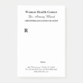 Doktor Obstetriker Gynäkologen Verschreibung Post-it Klebezettel (Vorderseite)