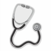 Doktor oder Krankenpfleger Stethoscope Aufkleber (Vorderseite)
