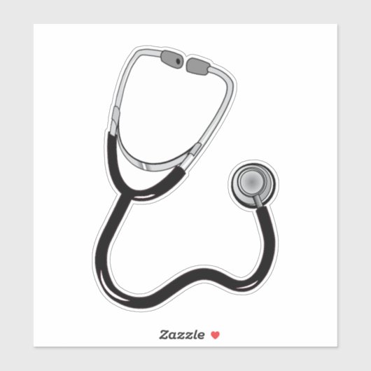 Doktor oder Krankenpfleger Stethoscope Aufkleber (Blatt)