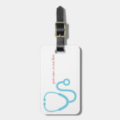 Doktor oder medizinischer beruflicher Gepäckumbau Gepäckanhänger (Vorderseite vertikal)