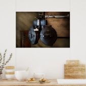 Doktor - Optometrie - Ein alter Phoropter Poster (Küche)