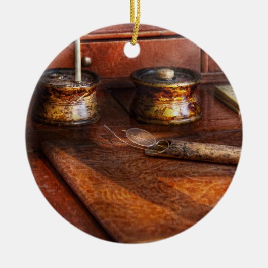 Doktor - Optometriker - Ich brauche meine Lesebril Keramik Ornament (Vorne)