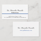 Doktor Pädiatriker Elegant Minimalistisch Visitenkarte (Vorne/Hinten)