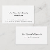 Doktor Pädiatriker Minimalistisch Moderne Visitenkarte (Vorne/Hinten)