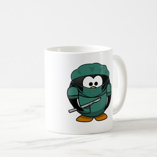 Doktor Penguin Kaffeetasse (VorderseiteRechts)
