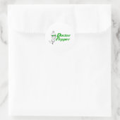 Doktor Pepper Runder Aufkleber (Tasche)
