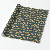 Doktor Pfannkuchen Marineblau Geschenkpapier (Ungerollt)