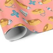 Doktor Pfannkuchen Rosa Geschenkpapier (Rolleneckpunkt)