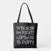 Doktor PhD MD PsyD Abschluss Feminist Geschenk EdD Tasche (Rückseite)