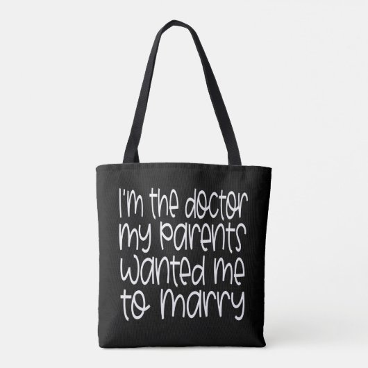 Doktor PhD MD PsyD Abschluss Feminist Geschenk EdD Tasche (Rückseite)